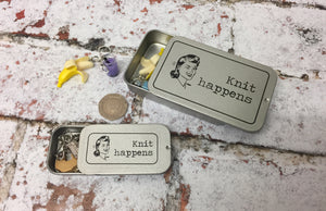 Notions Tin, Knit Happens