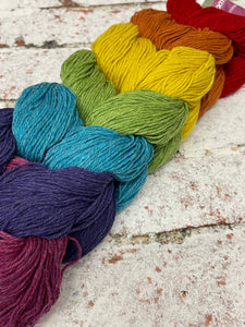 Kinross 4 Ply Rainbow Mini Skein Hanks, 7x20g