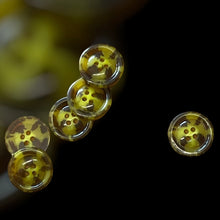 Load image into Gallery viewer, Yellow and Brown Speckled Buttons, 19mm
