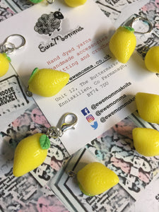 Lemon Charm Progress Keeper Stitch Marker