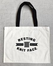 Load image into Gallery viewer, Resting Knit Face Tote Bag
