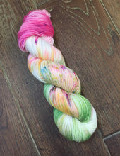 Load image into Gallery viewer, Superwash Bluefaced Leicester Nylon Ultimate Sock Yarn, 100g/3.5oz, Look at the Flowers
