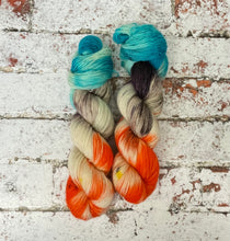Load image into Gallery viewer, Superwash Bluefaced Leicester Single Ply Fingering Yarn, 100g/3.5oz, Just Dunk Me
