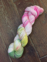 Load image into Gallery viewer, Superwash Merino Single Ply Fingering Yarn, 100g/3.5oz, Look at the Flowers
