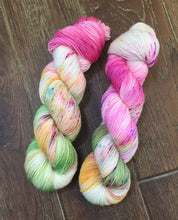 Load image into Gallery viewer, Superwash Bluefaced Leicester Nylon Ultimate Sock Yarn, 100g/3.5oz, Look at the Flowers
