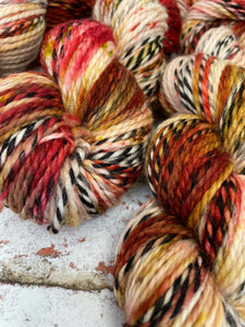 Superwash Zebra DK/Light Worsted Yarn Wool, 100g/3.5oz, Piano Wire