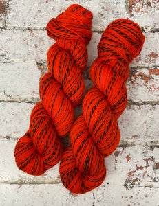 Superwash Zebra 4 Ply Fingering Yarn, 100g/3.5oz, Orange Colored Sky