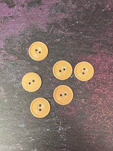 Vintage French Peach Buttons, 17mm