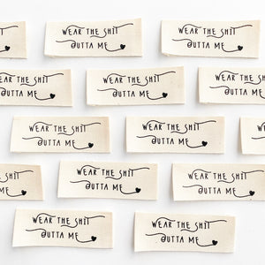 Kylie and the Machine Cotton Labels - Wear The Shit Outta Me