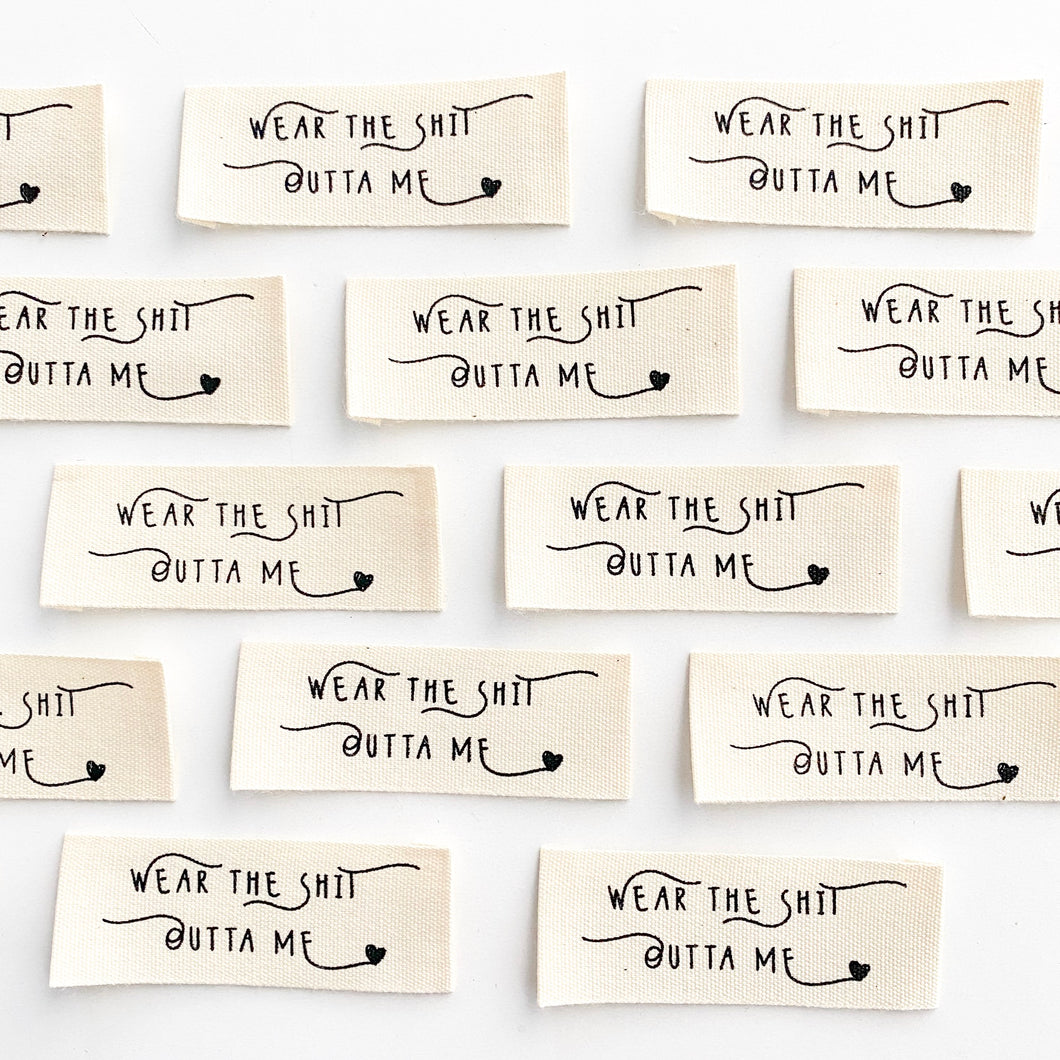 Kylie and the Machine Cotton Labels - Wear The Shit Outta Me