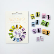 Load image into Gallery viewer, Kylie and the Machine Woven Labels - Rainbow Mini Hands
