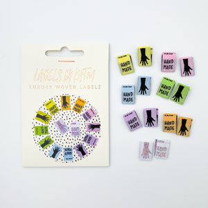 Kylie and the Machine Woven Labels - Rainbow Mini Hands