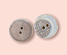 Load image into Gallery viewer, Celtic Knot Ceramic Buttons, 27mm
