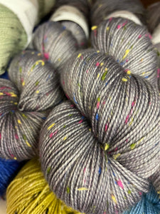 Superwash Merino Coloured Donegal Nep Sock Yarn, 100g/3.5oz, Dorian