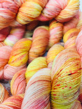 Load image into Gallery viewer, Superwash Bluefaced Leicester Nylon Ultimate Sock Yarn, 100g/3.5oz, That’s My Peach
