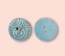 Load image into Gallery viewer, Celtic Spiral/Triskele Ceramic Buttons, 27mm

