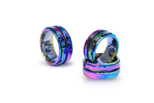 Load image into Gallery viewer, KnitPro Ring Row Counter, Rainbow and Black
