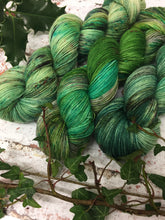 Load image into Gallery viewer, Superwash Merino Nylon Titanium Sock Yarn, 100g/3.5oz, Fezziwig Alive Again
