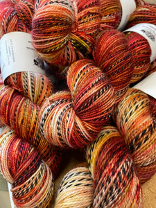 Superwash Zebra Sock Yarn, 100g/3.5oz, Piano Wire