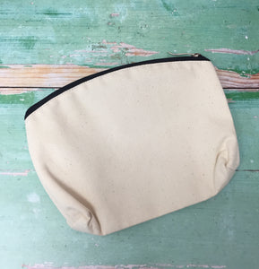 I Knit So I Don’t Kill People Cotton Canvas Notions Pouch