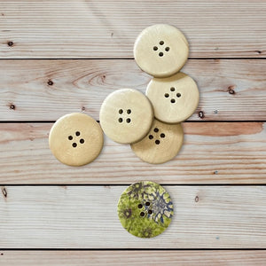 Large Flower Pattern Buttons, 30mm