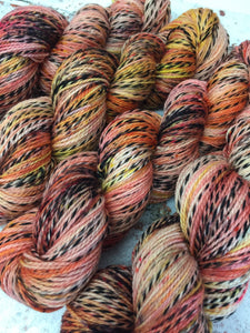 Superwash Zebra 4 Ply Fingering Yarn, 100g/3.5oz, That’s Betsy Bucket’s Peach