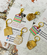 Load image into Gallery viewer, Set of 2 Tea and Cake Stitch Markers
