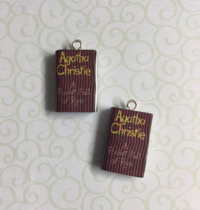 Miniature Book Charm Stitch Marker, Miss Marple, Agatha Christie inspired