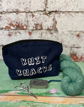 Load image into Gallery viewer, Knit Knacks Denim Indigo Notions Pouch

