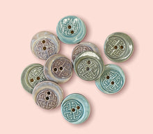Load image into Gallery viewer, Celtic Knot Ceramic Buttons, 27mm
