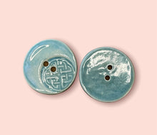 Load image into Gallery viewer, Celtic Knot Ceramic Buttons, 33mm
