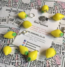 Load image into Gallery viewer, Lemon Charm Progress Keeper Stitch Marker
