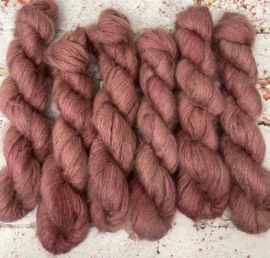 Superwash Kid Mohair Silk Lace Yarn, 50g, 420m, Rosebud