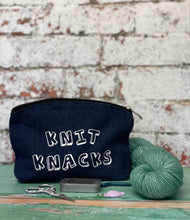 Load image into Gallery viewer, Knit Knacks Denim Indigo Notions Pouch
