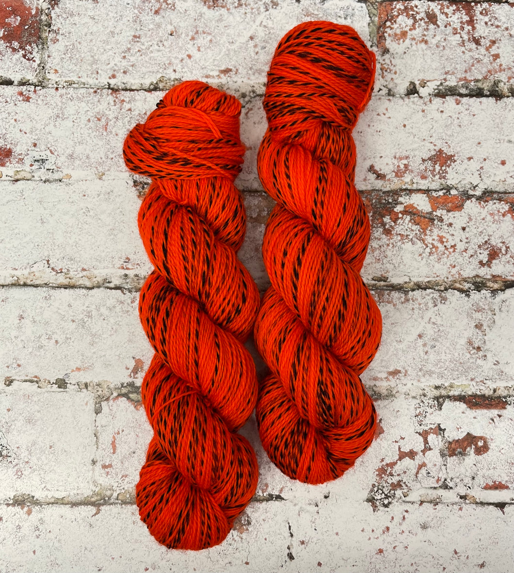 Superwash Zebra 4 Ply Fingering Yarn, 100g/3.5oz, Orange Colored Sky