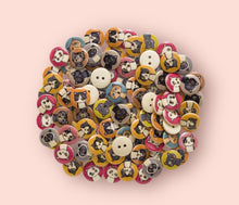 Load image into Gallery viewer, Wooden Cat Buttons, 15mm
