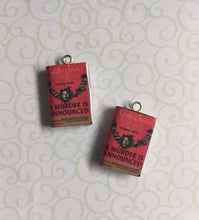 Load image into Gallery viewer, Miniature Book Charm Stitch Marker, Miss Marple, Agatha Christie inspired

