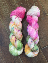 Load image into Gallery viewer, Superwash Bluefaced Leicester Nylon Ultimate Sock Yarn, 100g/3.5oz, Look at the Flowers
